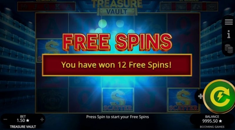 Играть Treasure Vault от Booming в казино 1Win