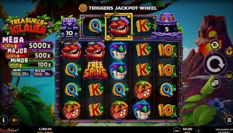 Играть Treasures of Kilauea от Microgaming в казино 1Win
