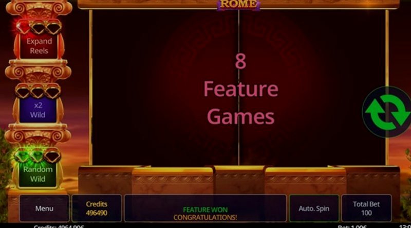 Играть Treasures of Rome от Swintt в казино 1Win