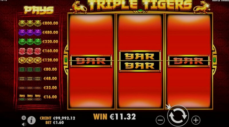 Играть Triple Tigers от Pragmatic в казино 1Win