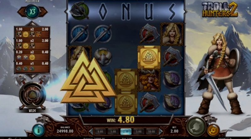 Играть Troll Hunters от Playn Go в казино 1Win