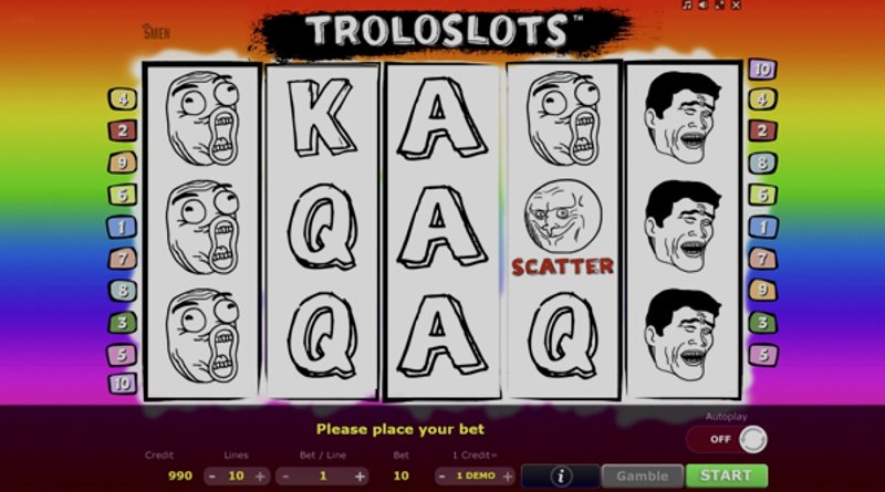 Играть Troloslots от 5 Men Gaming в казино 1Win