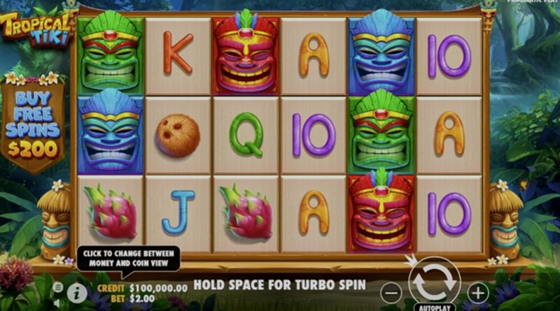 Играть Tropical Tiki от Pragmatic в казино 1Win