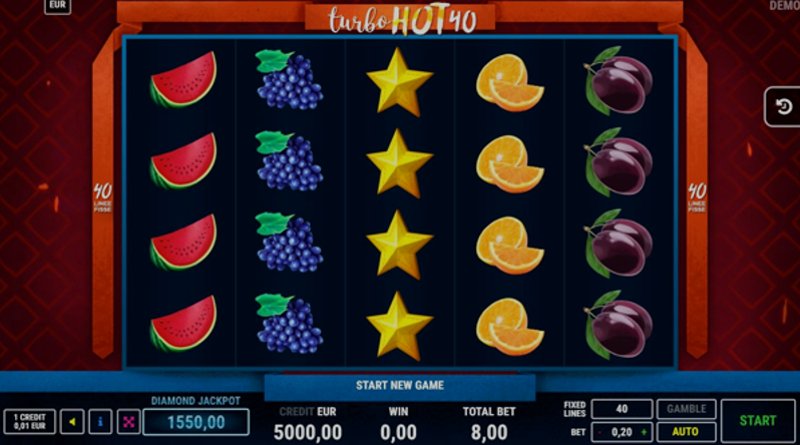 Играть Turbo Hot 40 от Fazi в казино 1Win
