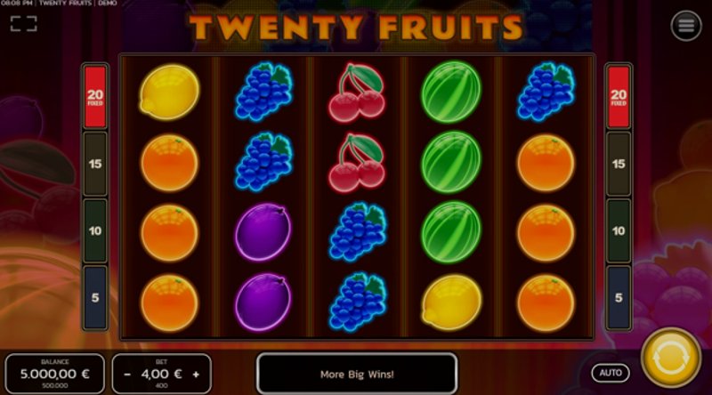 Играть Twenty Fruits от Fazi в казино 1Win