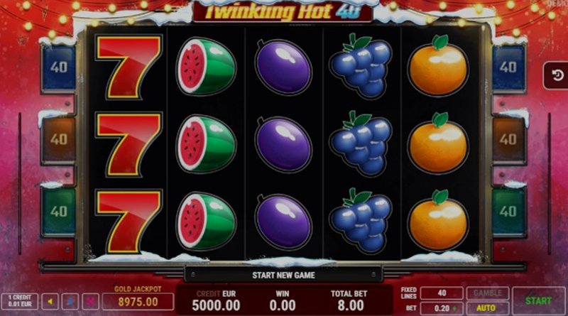 Играть Twinkling Hot 40 Christmas от Fazi в казино 1Win