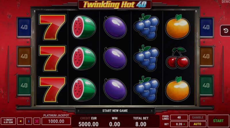 Играть Twinkling Hot 40 от Fazi в казино 1Win