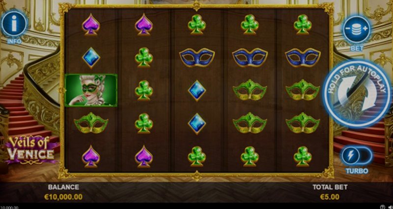 Играть Veils of Venice от Playtech в казино 1Win
