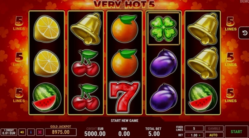 Играть Very Hot 5 от Fazi в казино 1Win