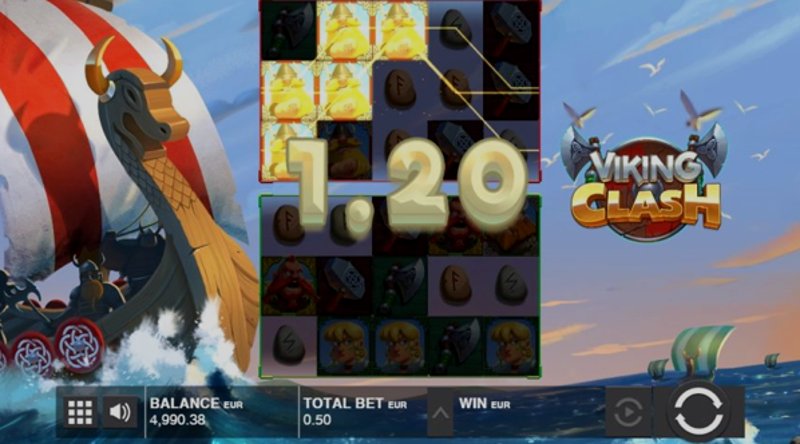 Играть Viking Clash от Push Gaming в казино 1Win