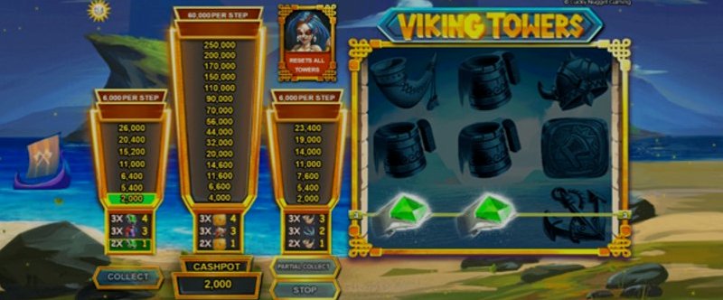 Играть Viking Towers от Edict в казино 1Win