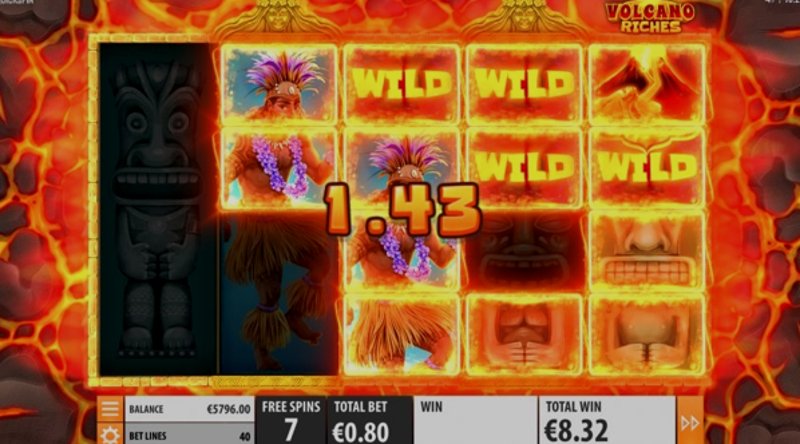 Играть Volcano Riches от Quickspin в казино 1Win