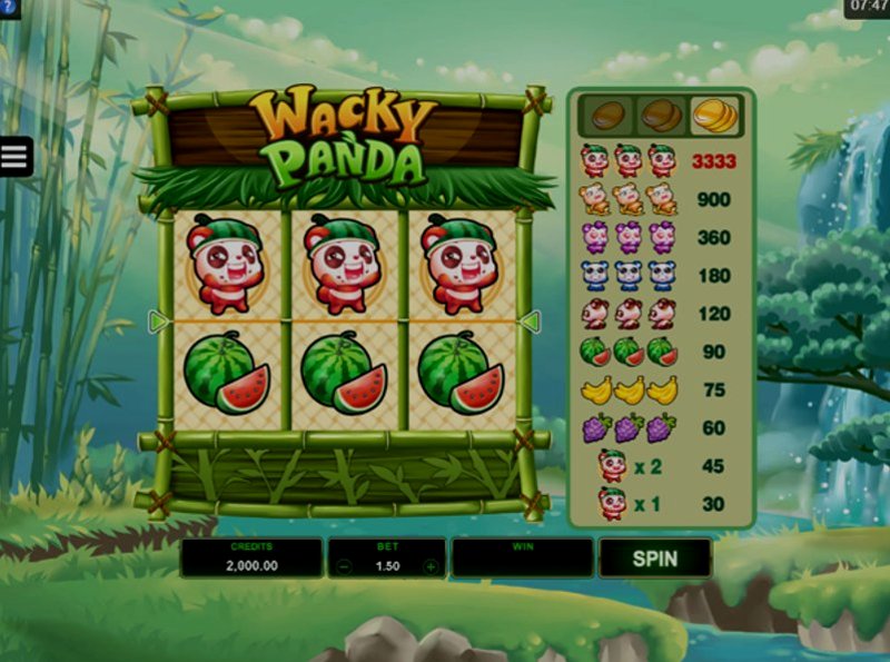 Играть Wacky Panda от Microgaming в казино 1Win