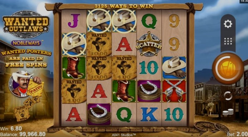 Играть Wanted Outlaws от Microgaming в казино 1Win