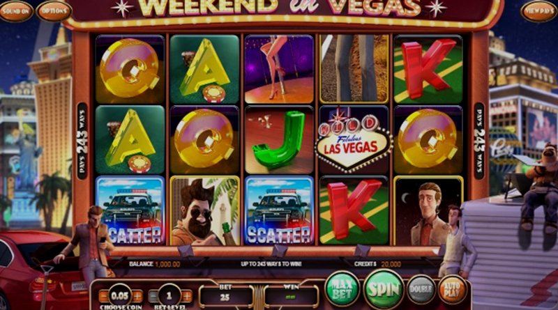 Играть Weekend In Vegas от Betsoft в казино 1Win
