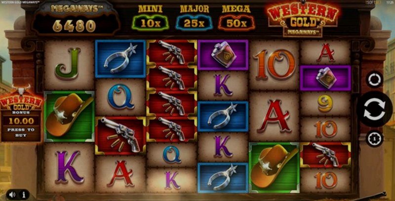 Играть Western Gold Megaways от Isoftbet в казино 1Win