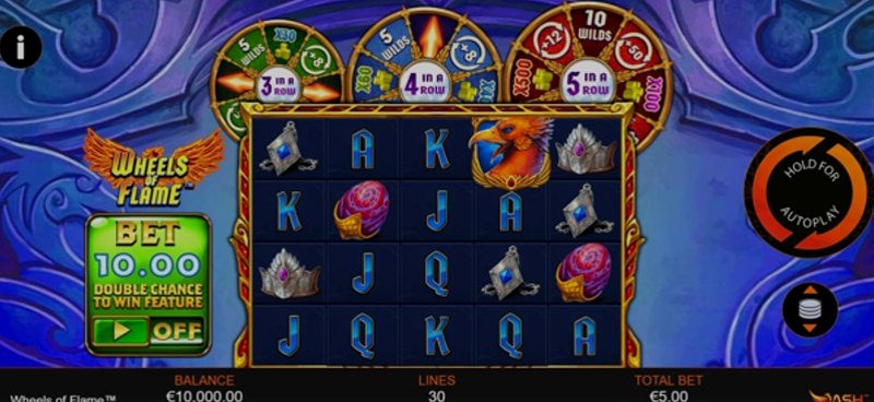 Играть Wheels of Flame от Playtech в казино 1Win