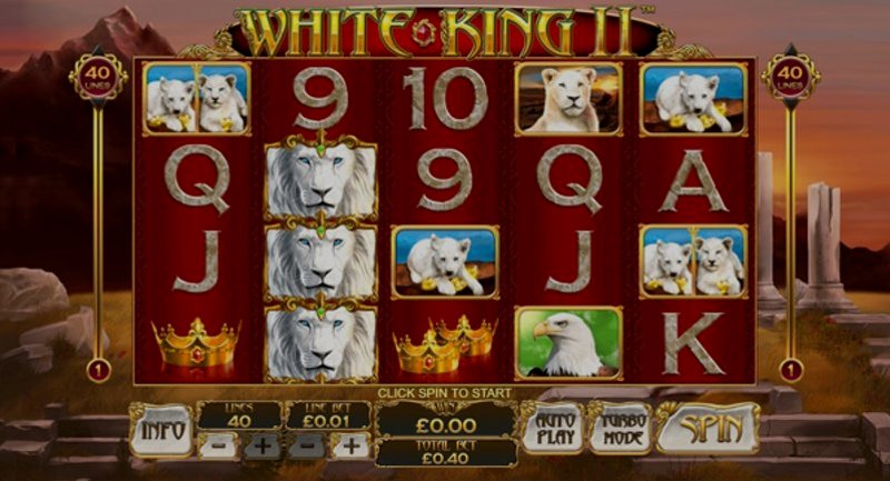 Играть White King от Playtech в казино 1Win