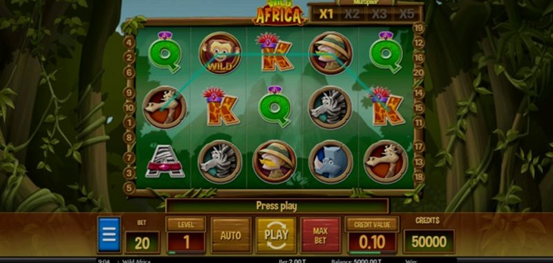 Играть Wild Africa от Games Global в казино 1Win