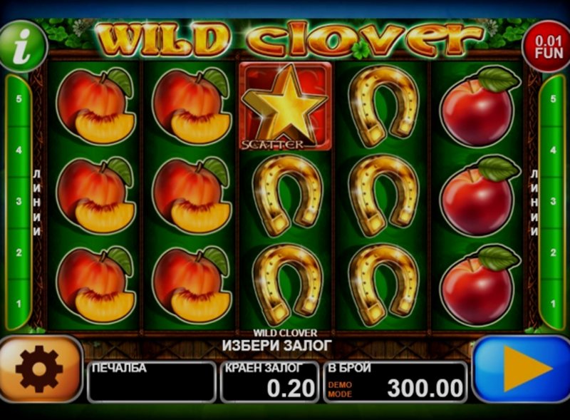 Играть Wild Clover от Ct Interactive в казино 1Win