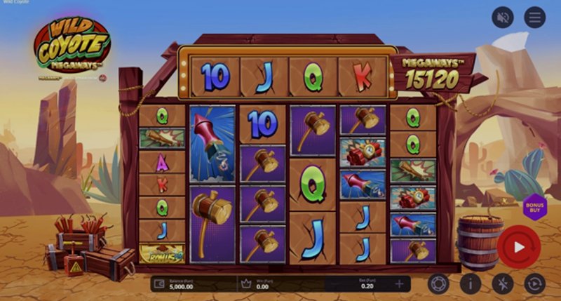 Играть Wild Coyote Megaways от Onetouch в казино 1Win