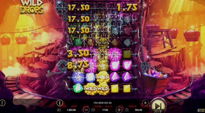 Играть Wild Drops от Betsoft в казино 1Win