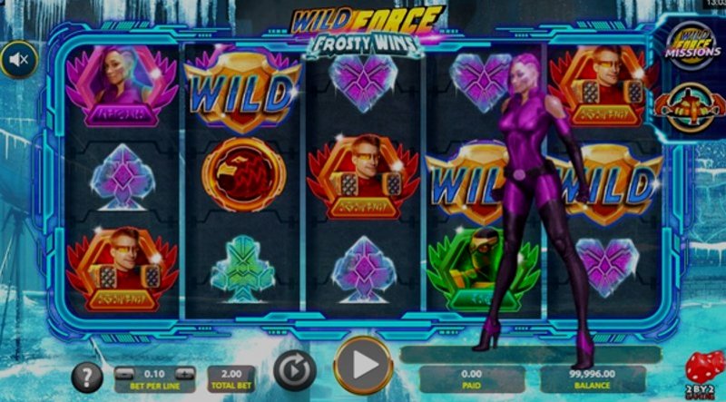Играть Wild Force Frosty Wins от Games Global в казино 1Win