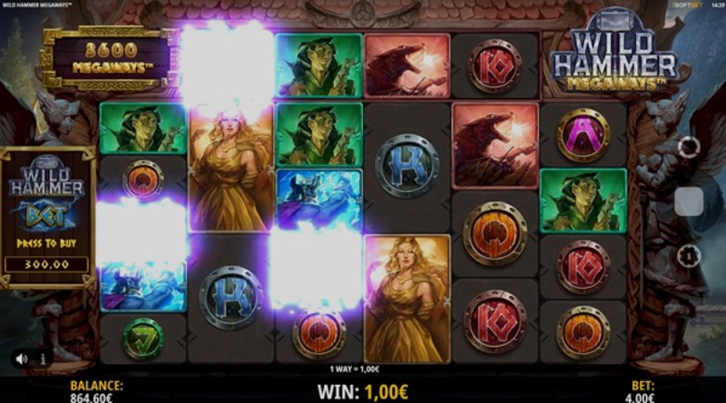Играть Wild Hammer Megaways от Isoftbet в казино 1Win