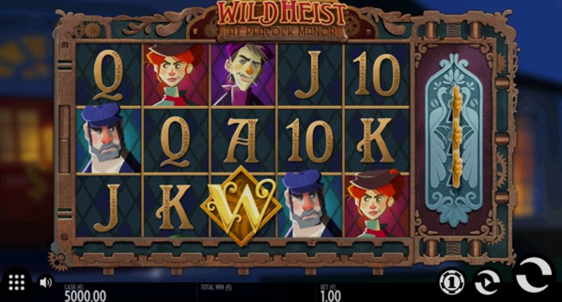 Играть Wild Heist at Peacock Manor от Thunderkick в казино 1Win