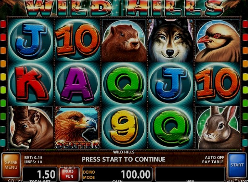 Играть Wild Hills от Ct Interactive в казино 1Win