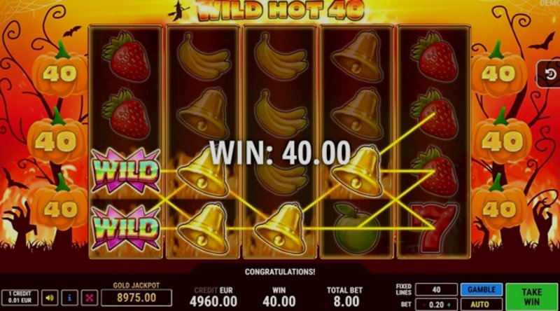 Играть Wild Hot 40 Halloween от Fazi в казино 1Win