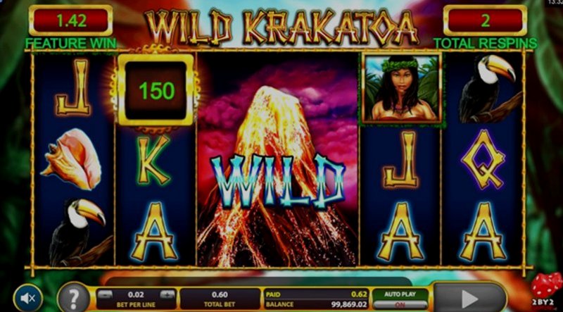 Играть Krakatoa от Ainsworthgame в казино 1Win