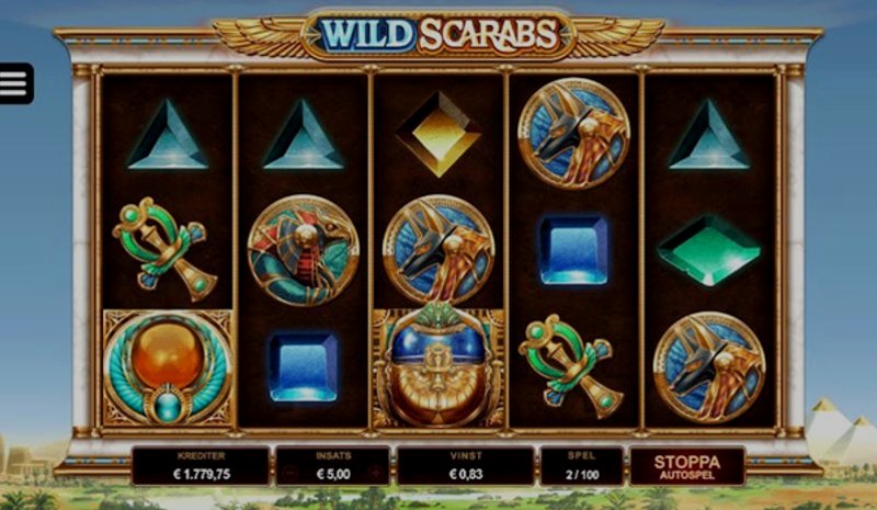 Играть Wild Scarabs от Microgaming в казино 1Win