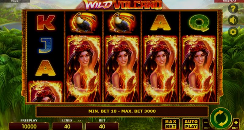 Играть Wild Volcano от Skywind в казино 1Win