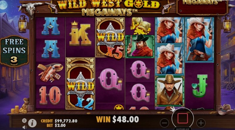 Играть Wild West Gold Megaways от Pragmatic в казино 1Win