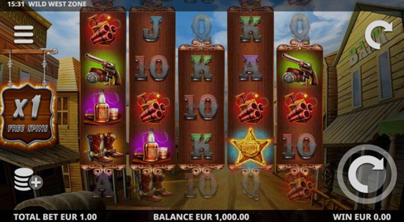 Играть Wild West Zone от Leander в казино 1Win