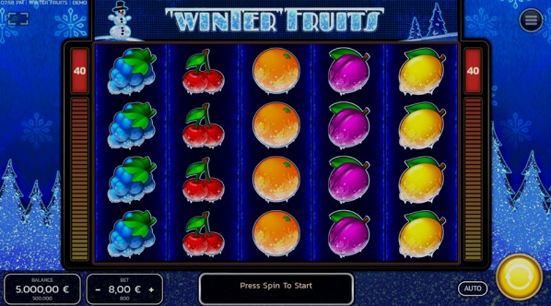 Играть Winter Fruits от Fazi в казино 1Win