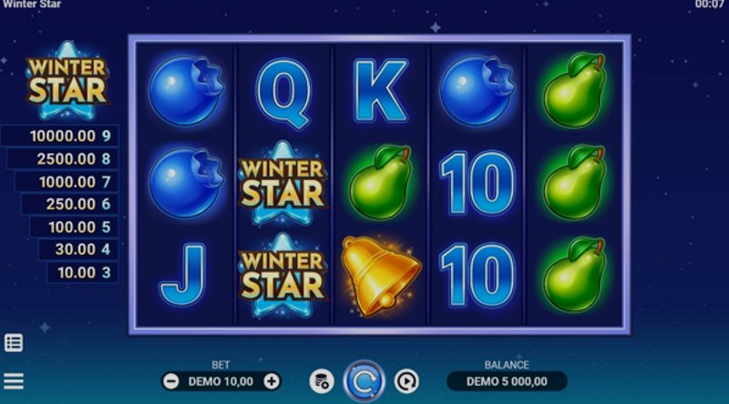 Играть Winter Star от Evoplay в казино 1Win