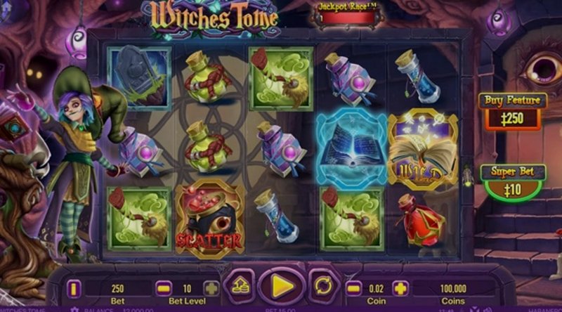 Играть Witches Tome от Habanero в казино 1Win