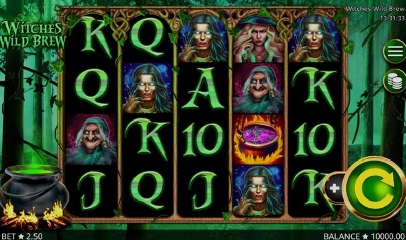 Играть Witches Wild Brew от Booming в казино 1Win