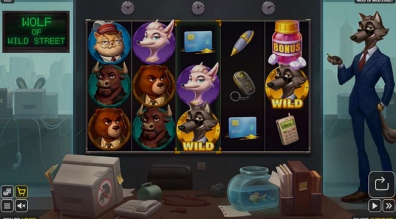 Играть Wolf of Wild Street от Gamebeat в казино 1Win