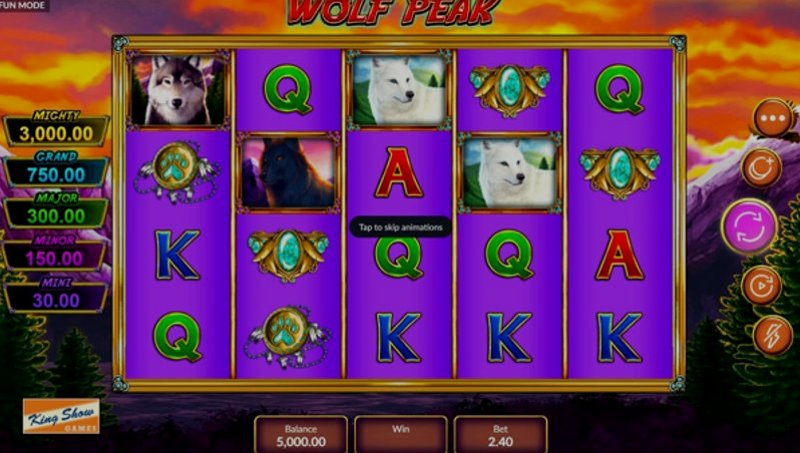 Играть Wolf Peak от Bluehorn в казино 1Win
