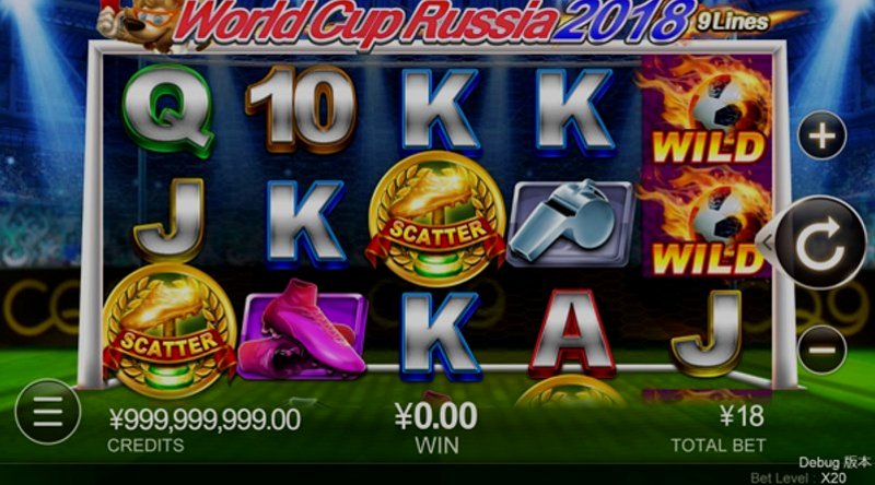 Играть World Cup Russia 2018 от Cq9 в казино 1Win