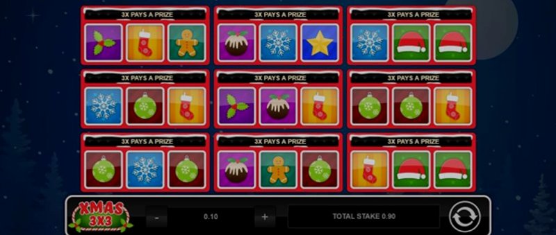 Играть Xmas 3x3 от 1x2gaming в казино 1Win