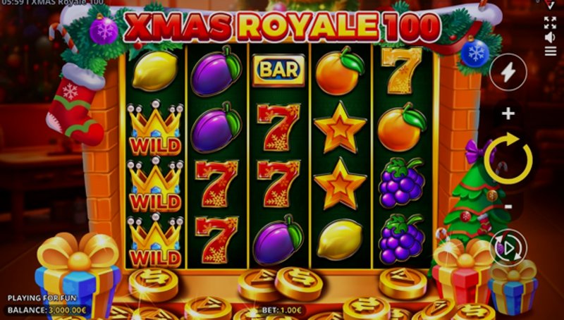 Играть XMAS Royale 100 от Fugaso в казино 1Win