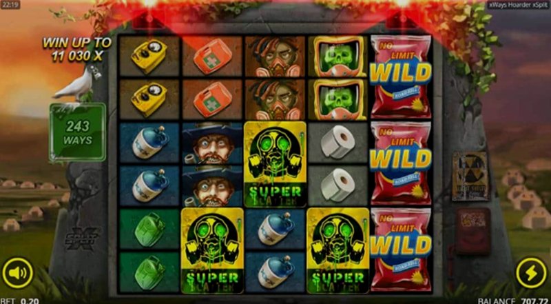 Играть xWays Hoarder xSplit от No Limit City в казино 1Win