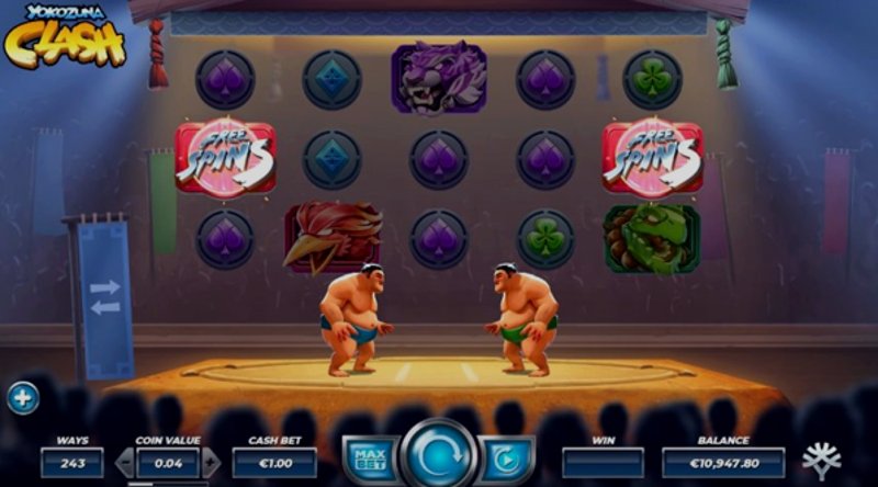 Играть Yokozuna Clash от Yggdrasil в казино 1Win