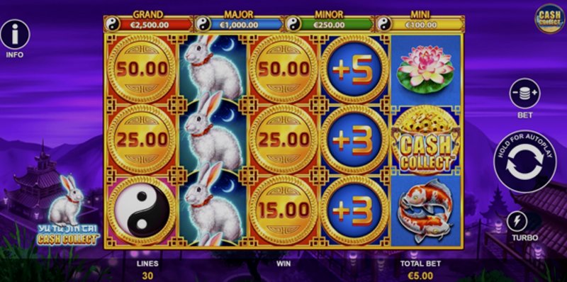 Играть Yu Tu Jin Cai: Cash Collect от Playtech в казино 1Win