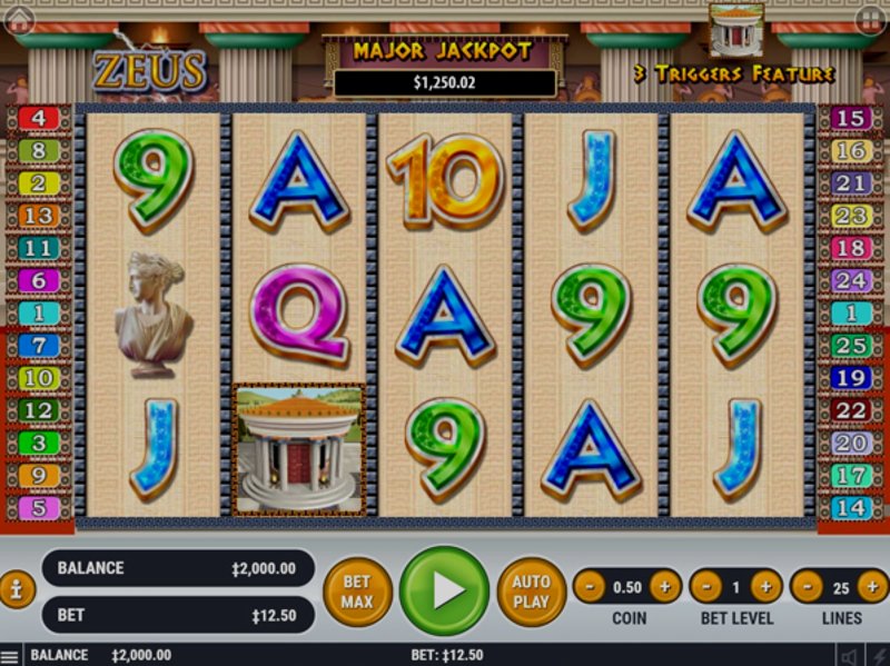 Играть Zeus от Cq9 в казино 1Win