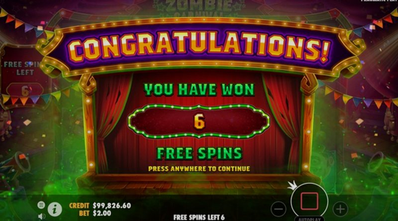 Играть Zombie Carnival от Pragmatic в казино 1Win
